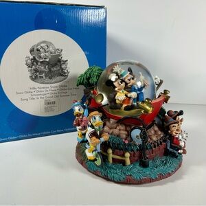 Disney Store Nifty Nineties Mickey Mouse Minnie Snowglobe Music With Box Works